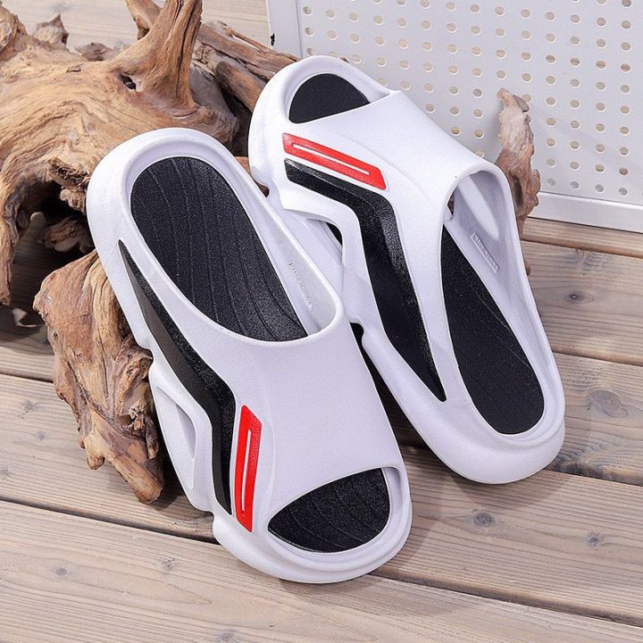 Dropship Men Beach Slippers High Heels Women Slide Sandals Shower Thick Sole  Soft Couple Massage Bread Slippers Bathroom Shoes Non-Slip to Sell Online  at a Lower Price | Doba