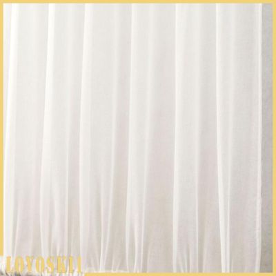 [LOVOSKI1] White French Door Curtains Patio Glass Door Blackout Drape with Tieback
