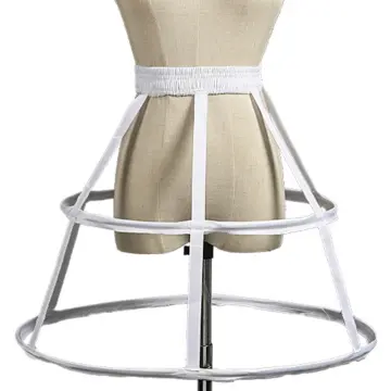 Crinoline Underskirt Petticoat Cage 2 Hoops Knee Length for Women Girls  Bridal Dress Vintage Ball Gown White Hoop Skirt - Walmart.com