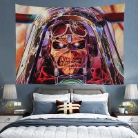 【CW】◘  Iron-Maiden Band Wall Hanging Tapestry Music Decoration Bedroom Headboards Tapestries Wallpaper Custom