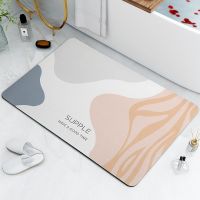 Super Absorbent Bath Mat Quick Dry Bathroom Rug Non Slip Toilet Carpet Nordic Style Washable Rug Kitchen Floor Mats Home Decor