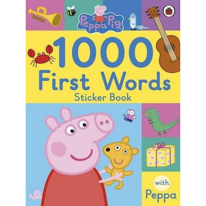 This item will make you feel good. ! Peppa Pig: 1000 First Words Sticker Book หนังสือภาษาอังกฤษมือหนึ่ง