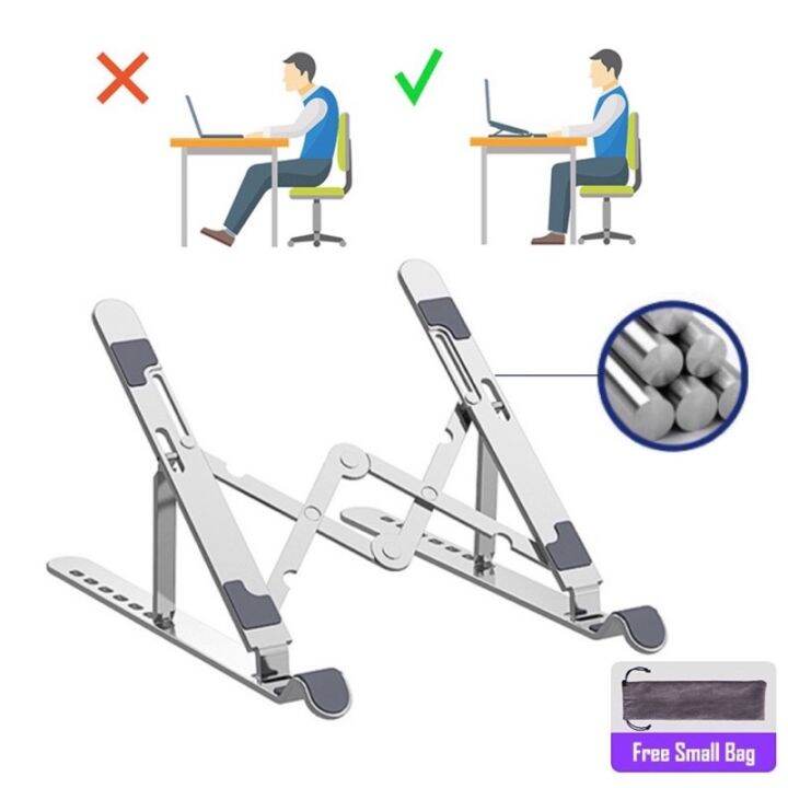 Laptop Holder for Notebook Laptop Stand Bracket Foldable Aluminium