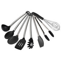QTCF-Non-stick Silicone Kitchenware Set Cooking Utensils Tools Spoon Spatula Heat Resistant Egg Beaters Kitchen Gadgets Accessories