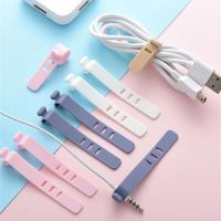 Mobile Phone Cable Winder Earphone Clip Charger Cord Organizer Management Silicone Wire Cord Fixer Holder Cable Belt Cable Management