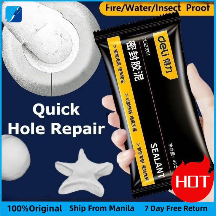 DELI Original Waterproof Sealant Cement Clay Mud 40g Wall Holes Sealant