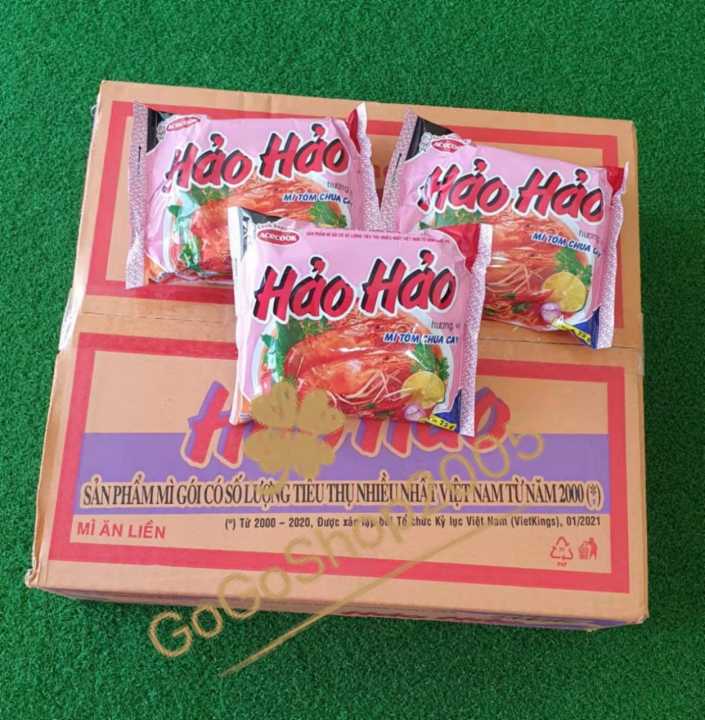 【vietnam】hao Hao Mi Tom Chua Cay Hot Sour Shrimp Flavour Vietnamese Instant Noodles H3 虾味