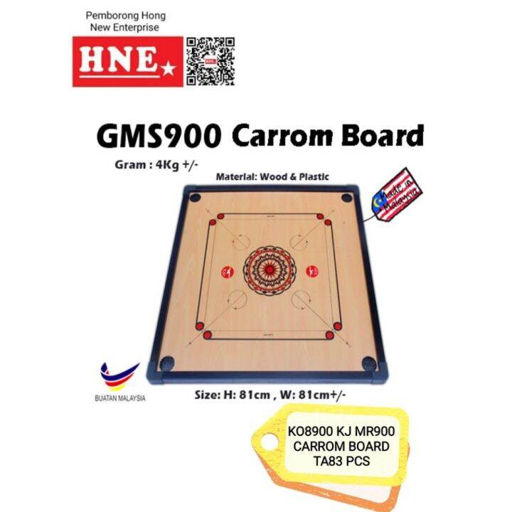 #Free Carrom Striker!GMS900 Papan Carrom/Wood Carrom Board/Carrom Board ...