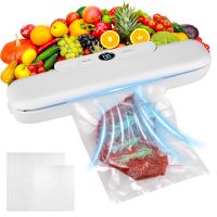 Automatic Vacuum Sealer Food Sealer Machine Air Sealing System Dry Moist Modes with 10 Bags Home Kitchen Gadgets Power Tool