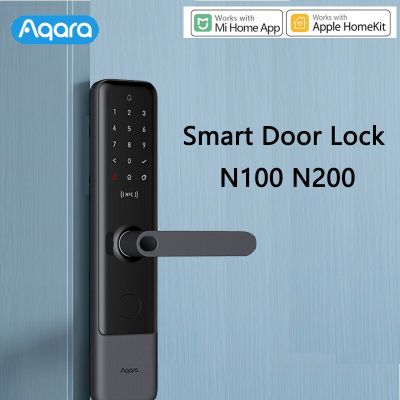 Aqara ชุดล็อกลายนิ้วมือการ์ด NFC N200 N100ประตูล็อคอัจฉริยะบลูทูธปลดล็อกด้วย NFC พร้อมสมาร์ทโฮมชุดบ้าน Mi