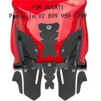 สำหรับ DUCAT Panigale V2สติกเกอร์ป้องกันถังน้ำมัน899 959 1199ทนต่อการสึกหรอสติกเกอร์ติดท้ายรถจักรยานยนต์ดัดแปลงกันลื่น