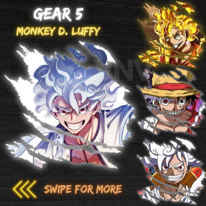 GEAR 5 LUFFY SCRATCH STICKER Vinyl Sticker One Piece | Lazada PH