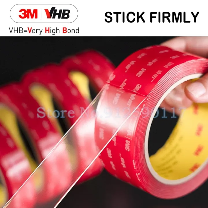 3M VHB Acrylic Transparent Double Sided Tape Clear Waterproof Heavy