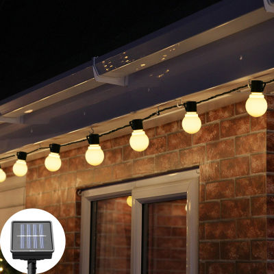 Solar Lamp LED Bulb String Lights Waterproof Outdoor Garden Garland Fairy Lights Night Decorative Patio Light Ball Christmas