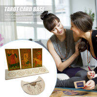 ไม้ Tarot ขาตั้งจอแสดงผล Moon Shape Tarot Card Stand Holder Stable ทนทานของขวัญสำหรับผู้ที่ชื่นชอบ Divination เกมอุปกรณ์เสริม