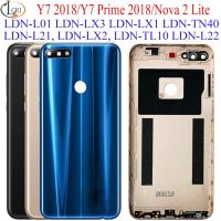 ฝาครอบ2018สำหรับ Huawei Y7 Prime ด้านหลังสำหรับ Huawei Y7 2018ฝาหลังอะไหล่อะไหล่สำรอง L22 Lx2 L21 Lx3