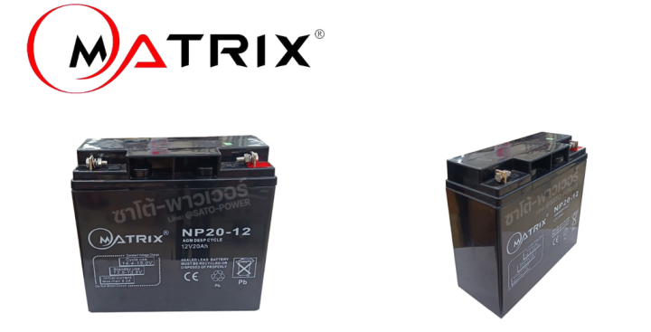 matrix-battery-ups-12v-20a-รุ่น-np20-12-battery-ups-แบตเตอรี่-แบตเตอรี่แห้ง-ชาร์จใหม่ได้-ประกัน-7-วัน-เครื่องสำรองไฟ-อุปกรณ์สำรองไฟ