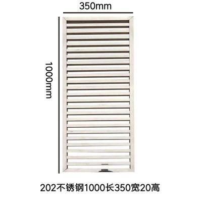 Stainless steel gutter cover kitchen gutter sewer rainwater open ditch water grate manhole cover white steel grille cover
