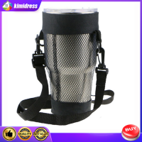 30oz Portable Cup Carry Mesh Net Bag Fashion Cup Mug Holder Bag Water Bottle Bag For Walking Biking