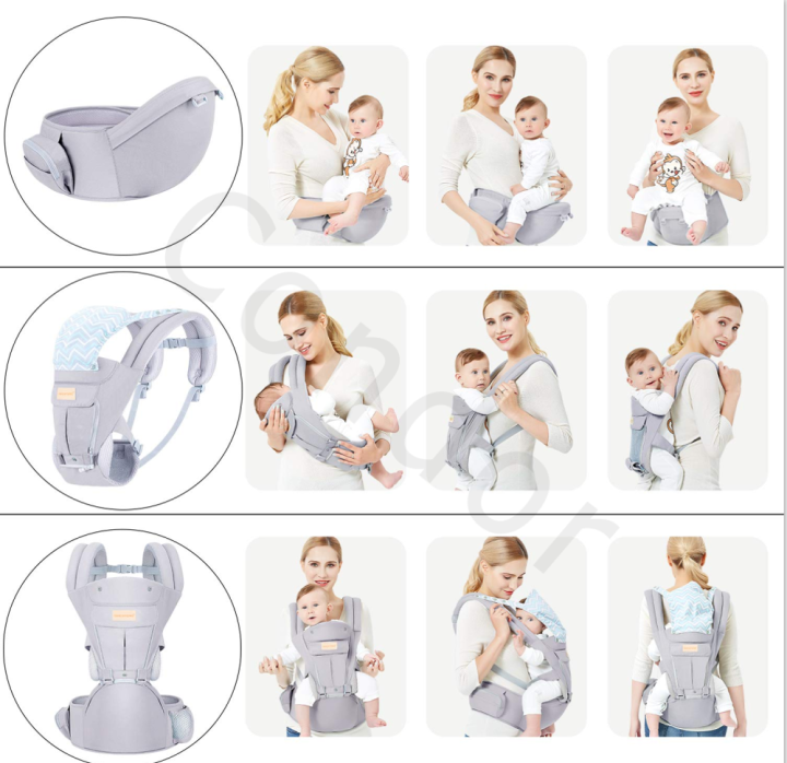 iikkppเป้อุ้มเด็ก-เป้อุ้มลูก-0-36เดือน-hip-seat-baby-carrier-3-in-1-แบบมีที่นั่ง-แยกได้-มีช่องเก็บของใต้เบาะ-เป้อุ้มเด็ก-เป้อุ้มลูก-0-36เดือน-hip-seat-baby-carrier-3-in-1-แบบมีที่นั่ง-แยกได้-มีช่องเก็