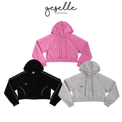 kome.girls เสื้อแจ็คเก็ตฮูดครอป รุ่น Giselle hoodie jacket