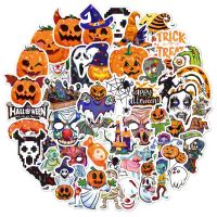 ฮาโลวีน halloween accessories สติ๊กเกอร์ตกแต่งลาย สติกเกอร์ฮาโลวีน ของตกแต่งงานปาร์ตี้ สติกเกอร์กราฟฟิตี สติกเกอร์ฟักทอง DIY 50ชิ้น/เซ็ต ของเล่นตกแต่งเทศกาล อัลบัมภาพ