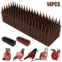 14 Pcs Fence Wall Spikes Cat Animal Repellent Plastic Anti Theft Deterrent For Garden Fences Invader Bird Spikes Dog Repeller