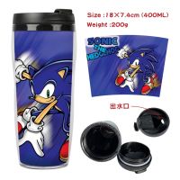 Sonic The Hedgehog Large-capacity Double-layer Cartoon Student Sports Creative Water Bottle Childrens Portable Water Cup