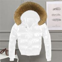 ❈▦₪ Fashion Coat Big Fur Collar Short Jacket Female Puffer Parkas Mujer 2023 New