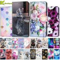 A13 A53 5G Case For Samsung Galaxy A53 5G Case Samsung A13 A 53 A33 5G Cover Cat Painted Leather Flip Wallet Phone Cases Coque