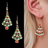 【cw】 Fashionable Color Cartoon Earrings Drop of Hollow Out Female