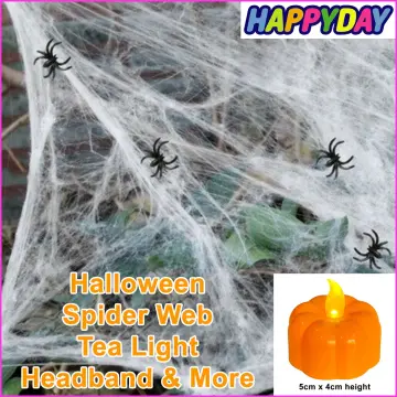 HALLOWEEN SPIDER WEB WEBBING SPIDERS STRETCHY COBWEB COB WEBS SCENE  DECORATION