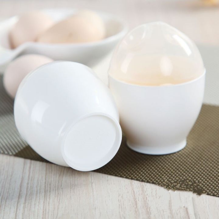 เครื่องต้มไข่ที่ต้มไข่ไมโครเวฟถ้วยสำหรับเตาอบไมโครเวฟสีขาว-txm-อุปกรณ์เสริมครัวเครื่องมือทำอาหาร