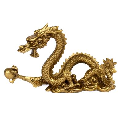 Boutique Pure Copper Home Feng Shui Zodiac Dragon Decorative Crafts