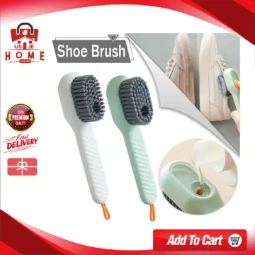 Liquid Adding Soft Fur Cleaning Brush, Multifunctional Shoe Brush with  Liquid Box, Household Soft Fur Liquid Cleaning Shoe Brush, Long Handle  Liquid