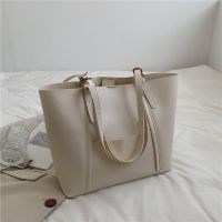 [COD] 2021 new Korean version retro trendy womens bag shopping simple casual tote large shoulder