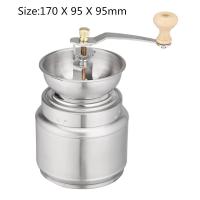 Portable Stainless Steel Hand Manual Coffee Grinder Handmade Bean Pepper Spice Burr Mill Kitchen Grinding Tool for Home New