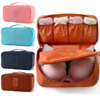 Bra Box With Dividers Foldable Travel Accessory Organizer Underwear Travel Necessity Travel Bra Organizer Portable Divider Storage Case