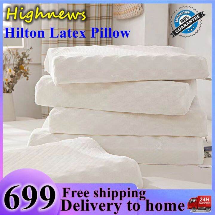 【Free shipping】Hilton Latex Pillow with Pillowcase orthopedic pillow
