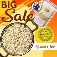 ?ล๊อตใหม่ ? ถุงซิป 1 kg.? แผ่นข้าวโอ๊ต รีดแบน ออร์แกนิค ? Organic Rolled Oats Oatmeal? Australia ? Organic 100%