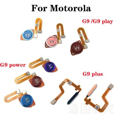 ปุ่มโฮมลายนิ้วมือเซนเซอร์ Flex Cable อะไหล่ซ่อมสําหรับ Motorola Moto G9 Play Plus Power