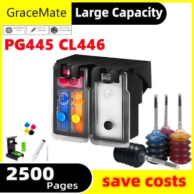 PG 445 PG445 XL CL446 PG-445 CL-446 Refillable Ink Cartridges Compatible For Canon Pixma IP2840 MX494 MG2440 MG2540 MG2940 3040
