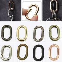 Metal Oval Buckle Keychain Hardware Accessories Webbing Dan-Shaped