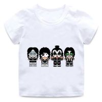 Girl Boy Blouse New Stormtrooper Fans Kiss Rock Band Print Round Neck Cotton TShirt Children Summer Short Sleeve Universal Shirt