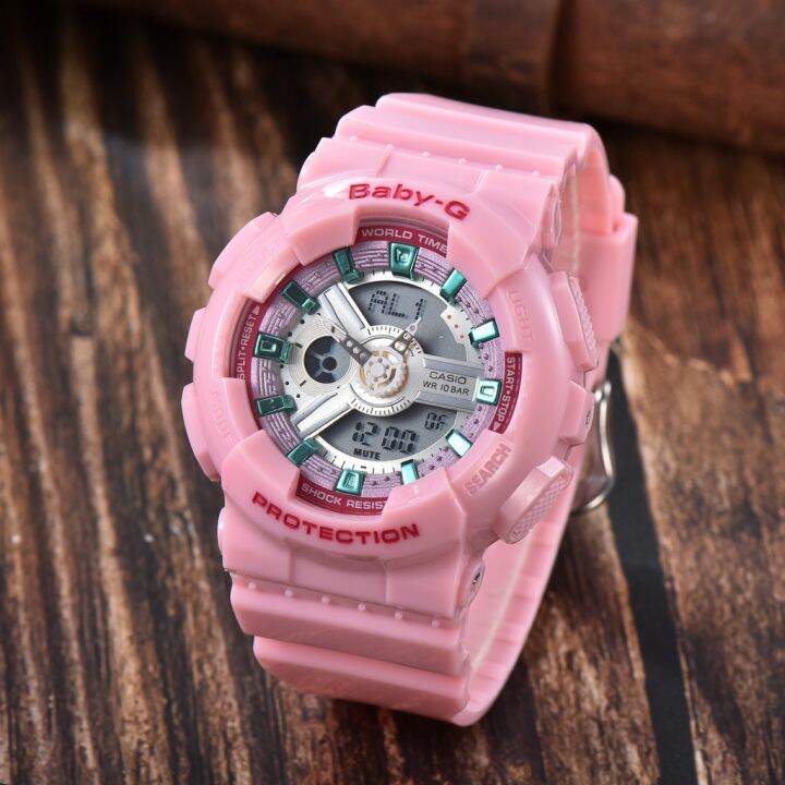 casio-baby-g-นาฬิกาข้อมือผู้หญิง-สายเรซิ่น-รุ่น-ba-110cp-4a