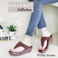 Valenti Collection รองเท้าเพื่อสุขภาพ Health &amp; massage Therapy super soft SOFASHOES รุ่นขายดี นุ่มมาก เบา ใส่สบาย รุ่น PF2482 Brown (สีน้ำตาล)