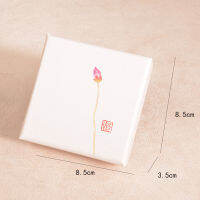 Box Gift Case Jewellry Accessories Jewelry Box Lotus Pattern Jewelry Box Simple Style Necklace Boxes Jewelry Case