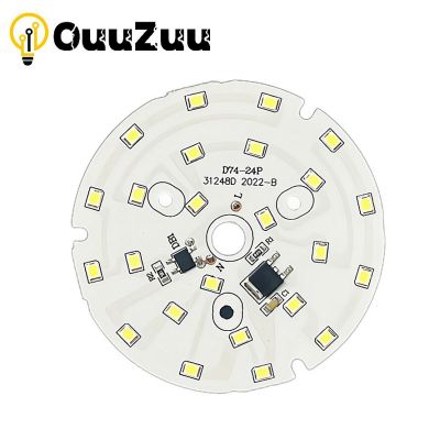 OuuZuu ชิป LED 3W 5W 7W 9W 12W 15W ไม่มีโปรแกรมควบคุมที่จำเป็น AC 220V-240V SMD 2835โคมไฟลูกปัดโคมไฟกลมอุ่นสีขาวเย็นสำหรับไฟดาวน์ไลท์