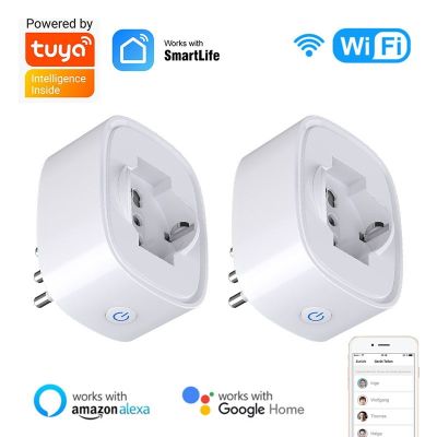 【NEW Popular89】 Tuya WiFiPlugItaly 16AMonitor Timing Dolloutlet ทำงานร่วมกับ AlexaHome