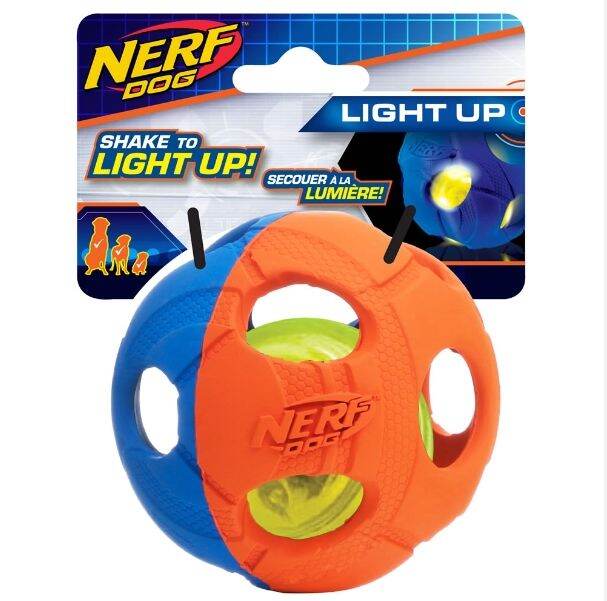 nerf-dog-เนิร์ฟด็อก-led-bash-ball-ของเล่นสุนัข-บอลยางสองลูกซ้อน-ขนาด-2-5-และ-3-5-นิ้ว